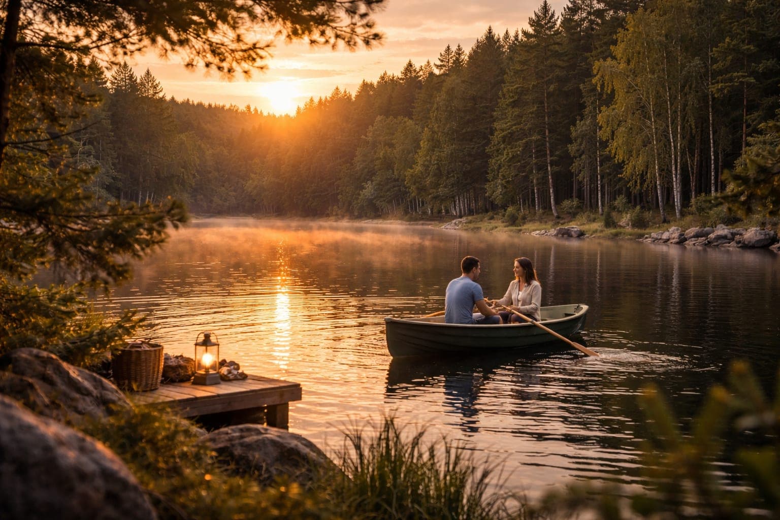Лодка на озере